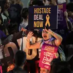 Protesters demand release of hostages in Tel Aviv