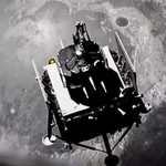 Chang'e-6 aterrizando en la Luna