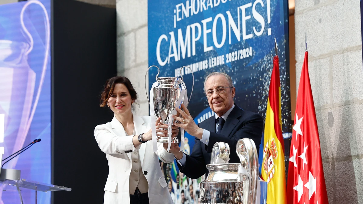 El Real Madrid celebra la Champions con Isabel Díaz Ayuso y con otro homenaje a Kroos