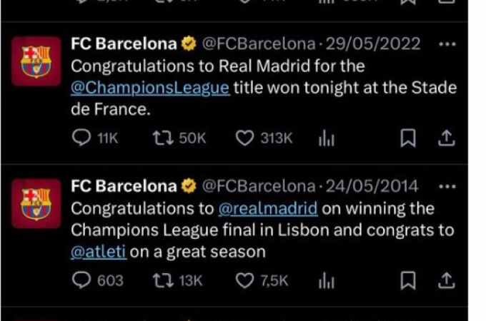 Los memes se ríen del Barcelona tras la victoria del Real Madrid en la Champions