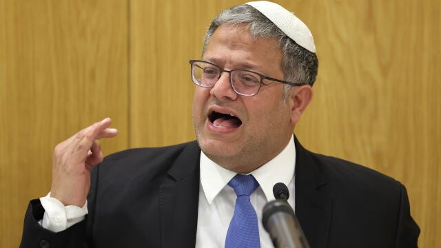 Itamar Ben Gvir speaks at the Knesset in Jerusalem