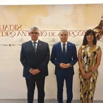 El alcalde de Guadix, Vicente Vallés y la diputada de Cultura