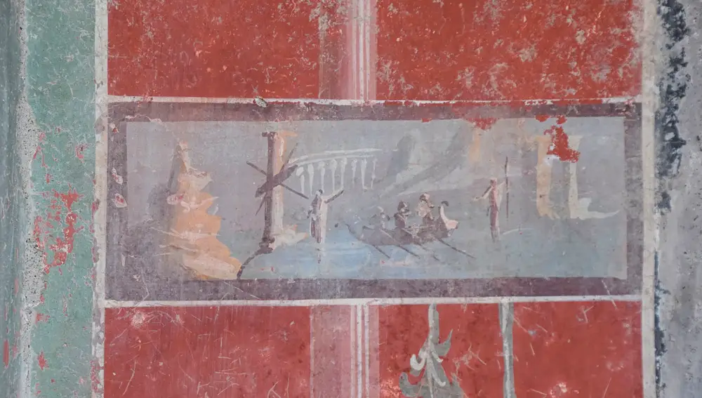 Hallado en Pompeya un &quot;santuario&quot; con paredes azules dedicado a las cuatro estaciones