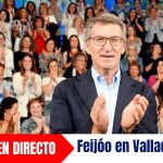 Feijóo clausura mitin en Valladolid