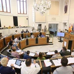 Imagen del pleno de la Diputación de Alicante de hoy