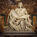 La Piedad (Pietá) de Miguel Ángel es una de las obras más importantes de la historia del arte y se conserva en la Basílica de San Pedro, en Ciudad del Vaticano
