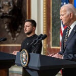 Ucrania.-Biden se reunirá con Zelenski durante la conmemoración del 80 aniversario del desembarco de Normandía (Francia)