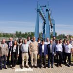 Los representantes de EXECyL visitan junto al concejal Alejandro García Pellitero, la EDAR de Valladolid