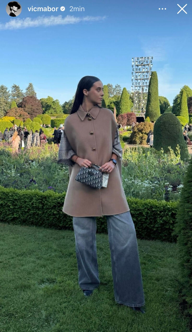 Victoria Federica en el desfile de Dior.