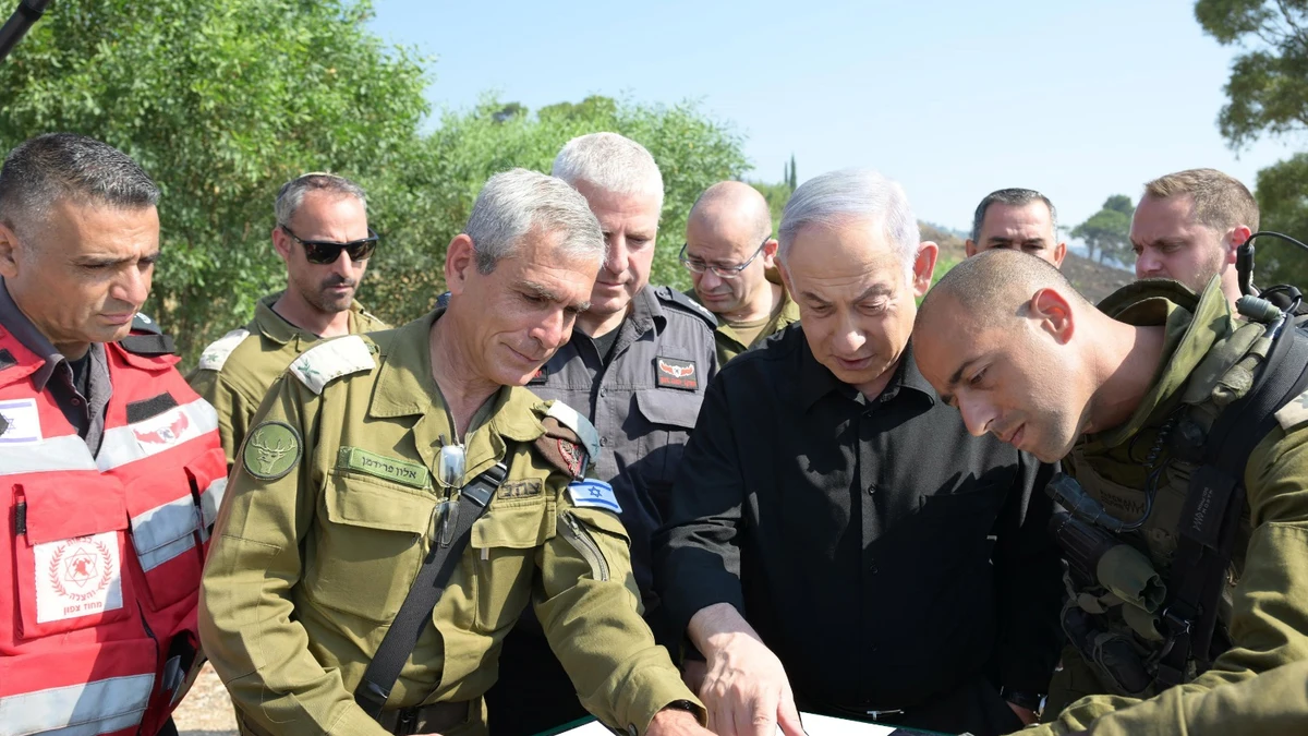 Netanyahu dice que Israel está “listo” para una operación “muy intensa” en la frontera con Líbano