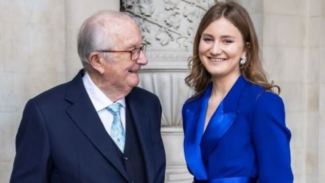 Alberto II de Bélgica y la princesa Elisabeth