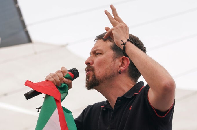Pablo Iglesias participa en un acto de campaña por el 9J en Málaga