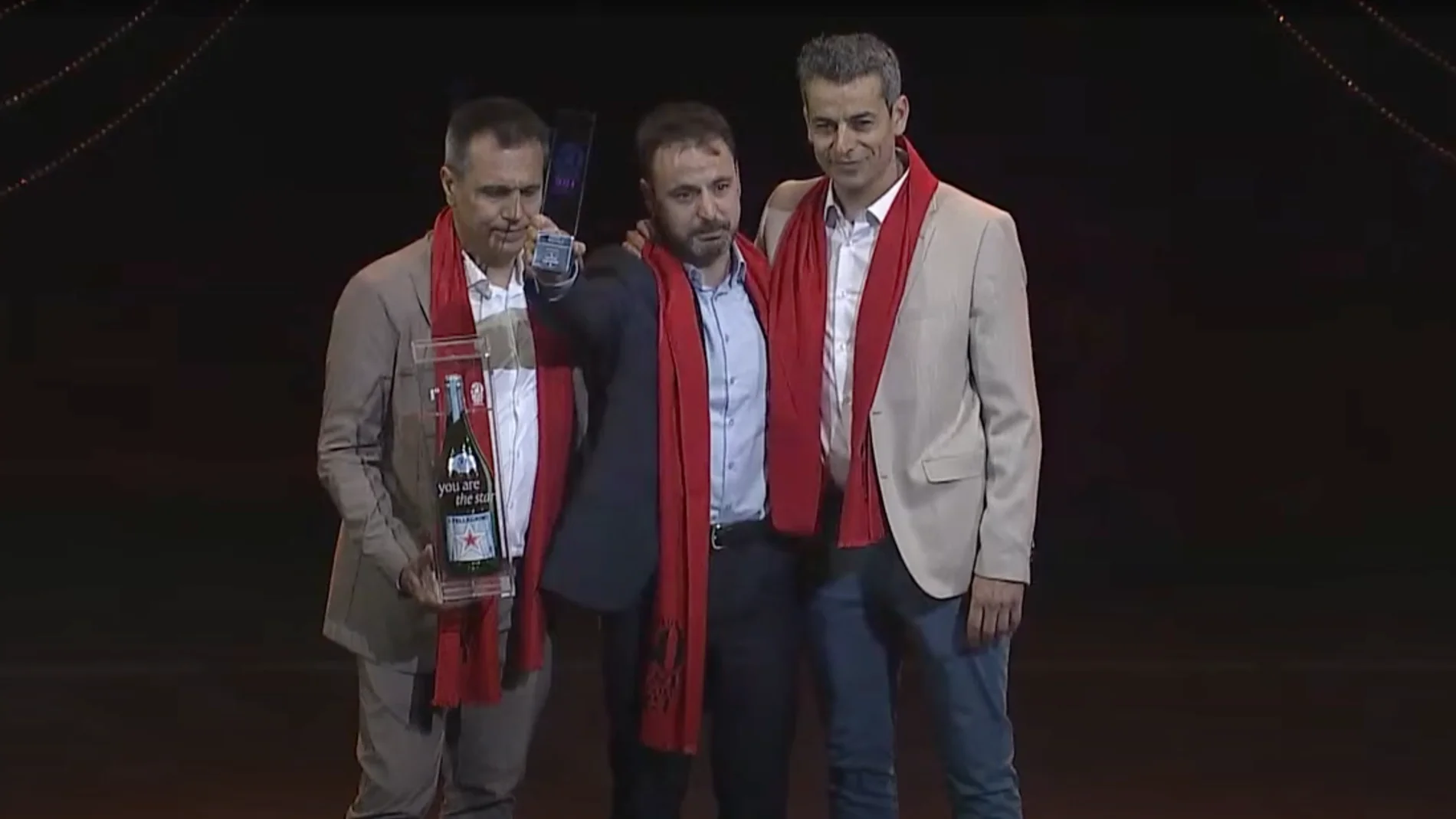 Oriol Castro, Eduard Xatruch y Mateu Casañas, del restaurante Disfrutar