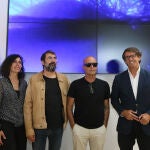 Cristina Martínez, Julián Sanz, Javier Corcobado y Juan de Dios Navarro hoy en la Diputación de Alicante