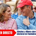 Pedro Sánchez y Teresa Ribera cierran la campaña electoral europea en Fuenlabrada