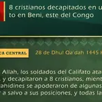El Estado Islámico informa en español de la decaapitación de ocho cristianos