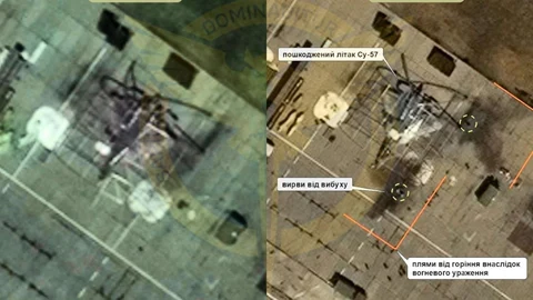 Ucrania.- Ucrania asegura que ha dañado un Su-57, uno de los aviones más modernos del Ejército ruso