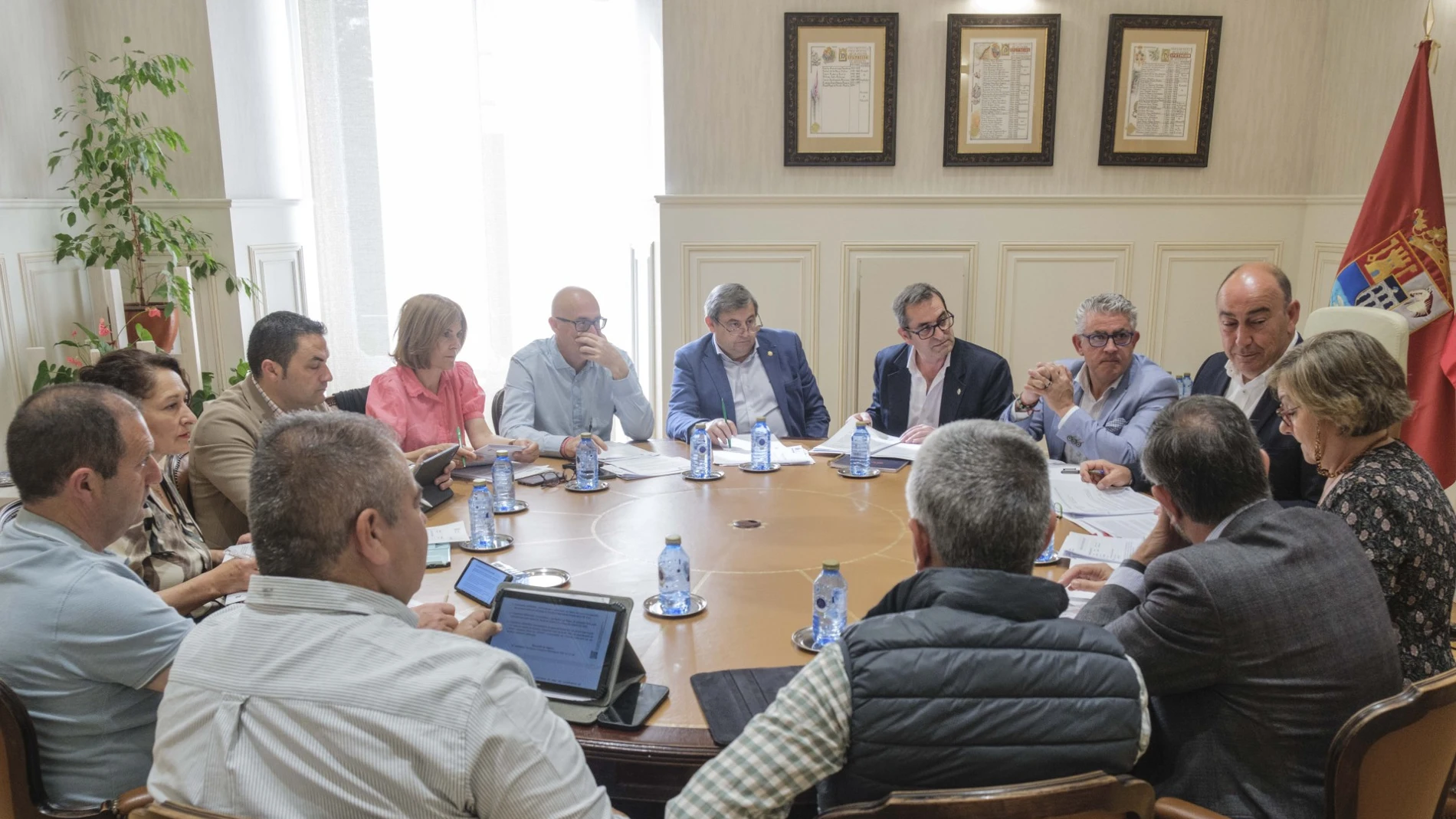 Junta de Gobierno de la Diputación de Segovia presidida por Miguel Ángel de Vicente