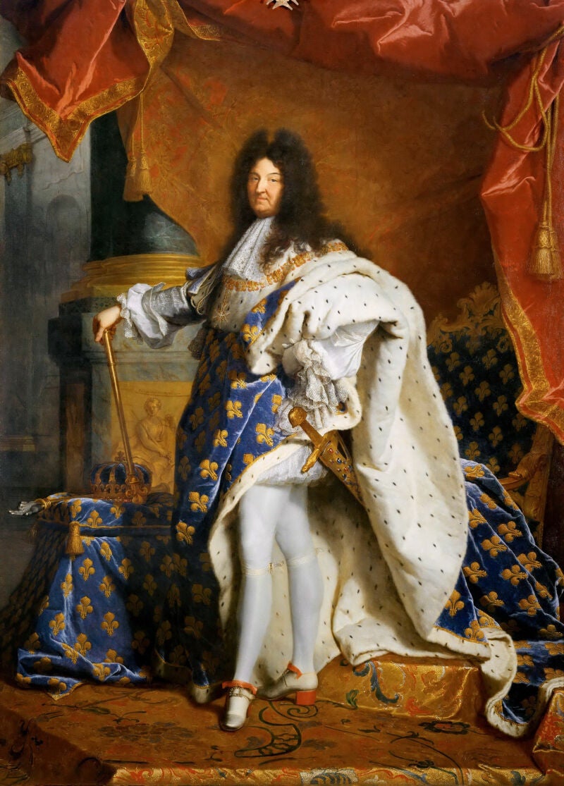 «Retrato de Luis XIV», de Hyacinthe Rigaud (1701)