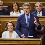 Pleno del Congreso. Sesión de control al gobierno. Asisten Pedro Sanchez, Alberto Nuñez Feijoo, Yolanda Diaz ©