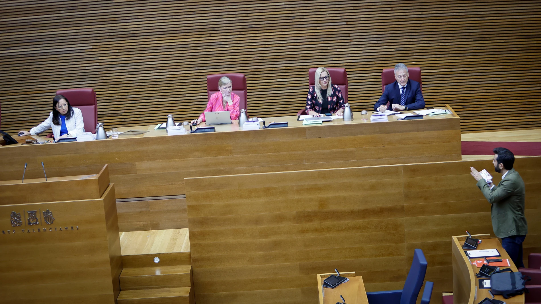 José Muñoz afea a la presidenta de Les Corts la lectura del artículo de la Constitución