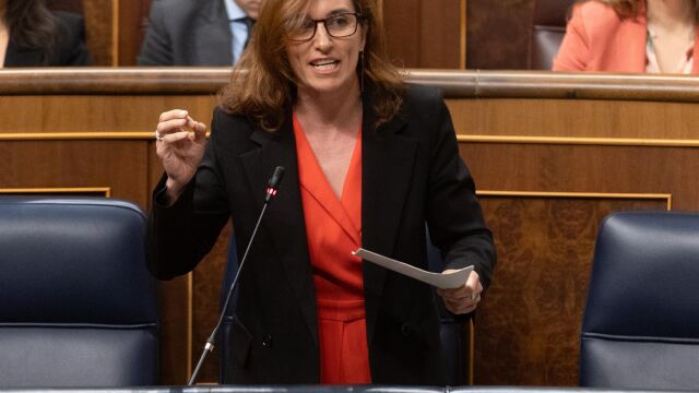 Mónica García en una comparecencia en el Congreso de los Diputados
