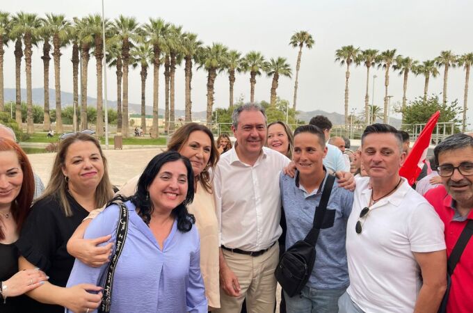 Juan Espadas, en Motril durante la pasada campaña electoral