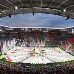 Aspecto del Allianz Arena durante la ceremonia inaugural