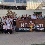 La plataforma "No al CETI" convoca una nueva concentración en Cartagena