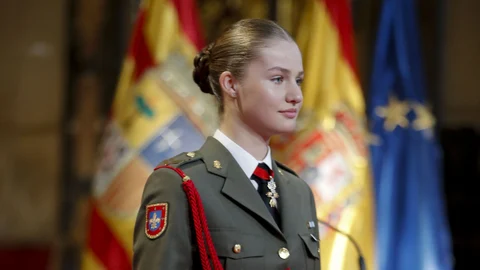 La princesa de Asturias, Leonor de Borbón, asiste a uno de los homenajes que recibió por parte de las principales instituciones aragonesas y de Zaragoza