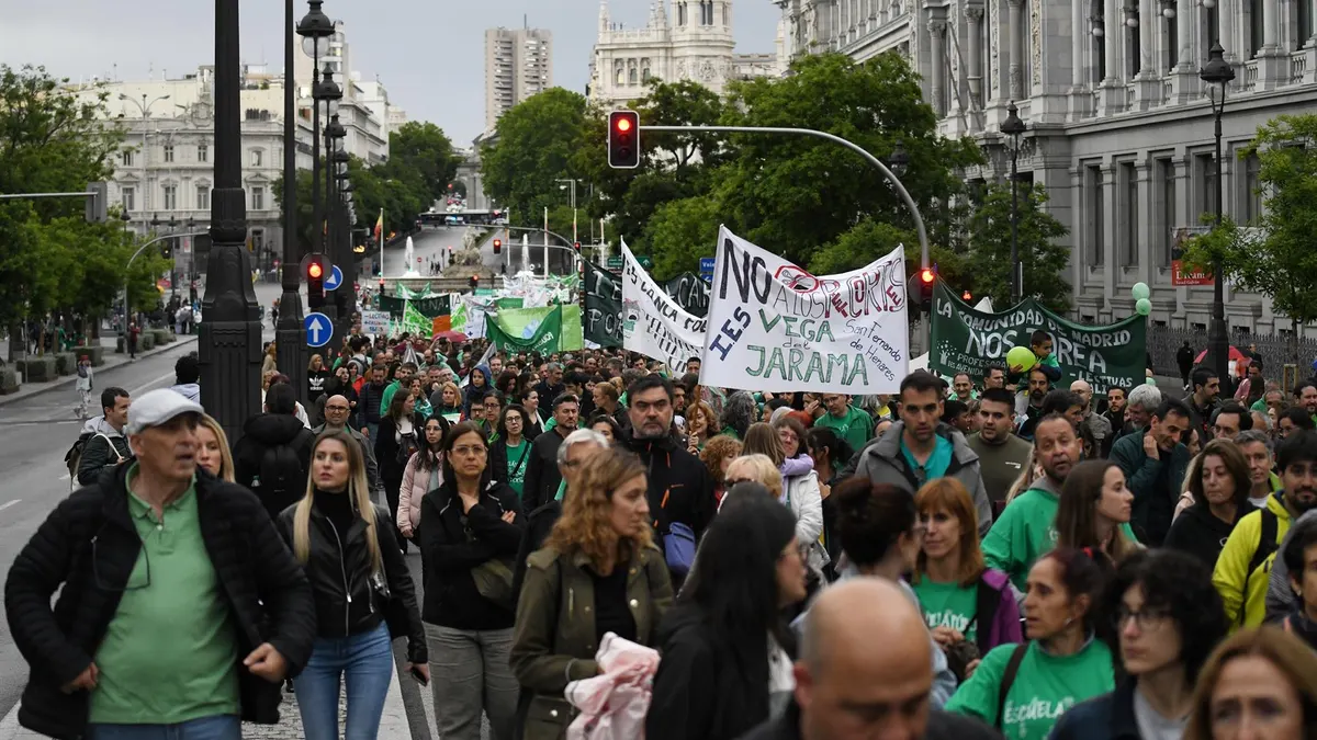 Los profesores vuelven a la calle para exigir mejoras en la educación pública madrileña