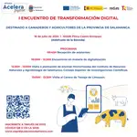 Programa del I Encuentro sobre digitalización destinado al sector Primario en Salamanca