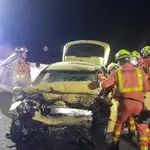 Fallece un hombre tras la colisión de dos vehículos en la AP7 en Beneixida (Valencia)