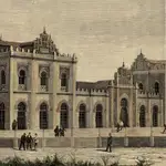 La antigua estación de tren de Huelva recién inaugurada