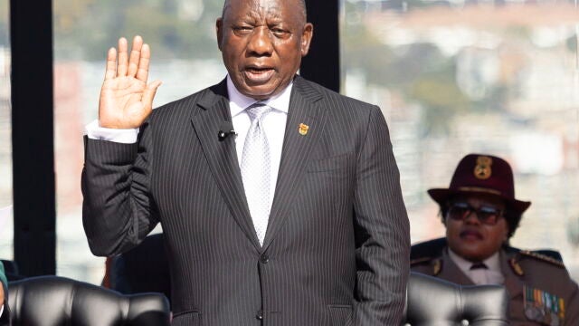 South African president-elect Cyril Ramaphosa's inauguration ceremony
