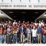 Recepción del CSD a la Selección Femenina de Fútbol Americano,campeona de Europa