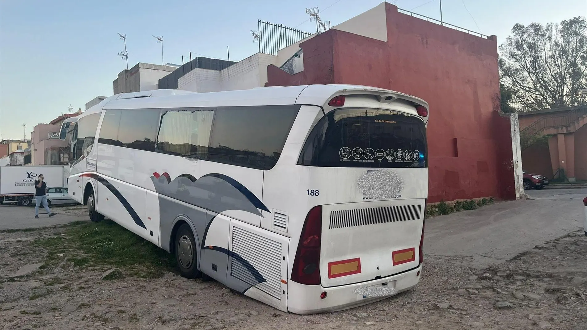 El autobús siniestrado