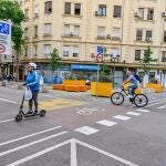 El Ayuntamiento ha reforzado la señalización de la «súpermanzana» de la Petxina