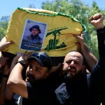 Funeral of Hezbollah member killed in Yaroun village, southern Lebanon