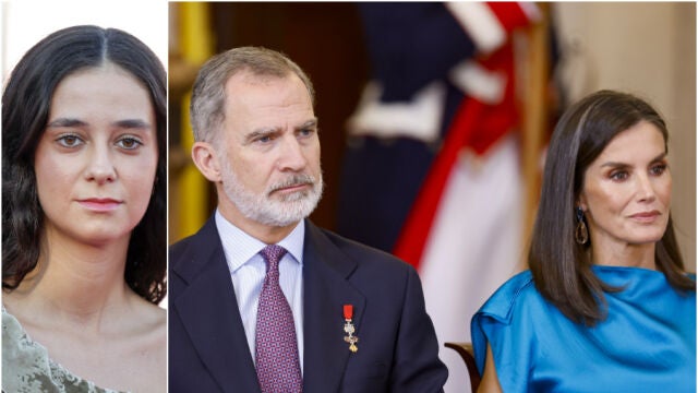Victoria Federica y los Reyes Felipe VI y Letizia