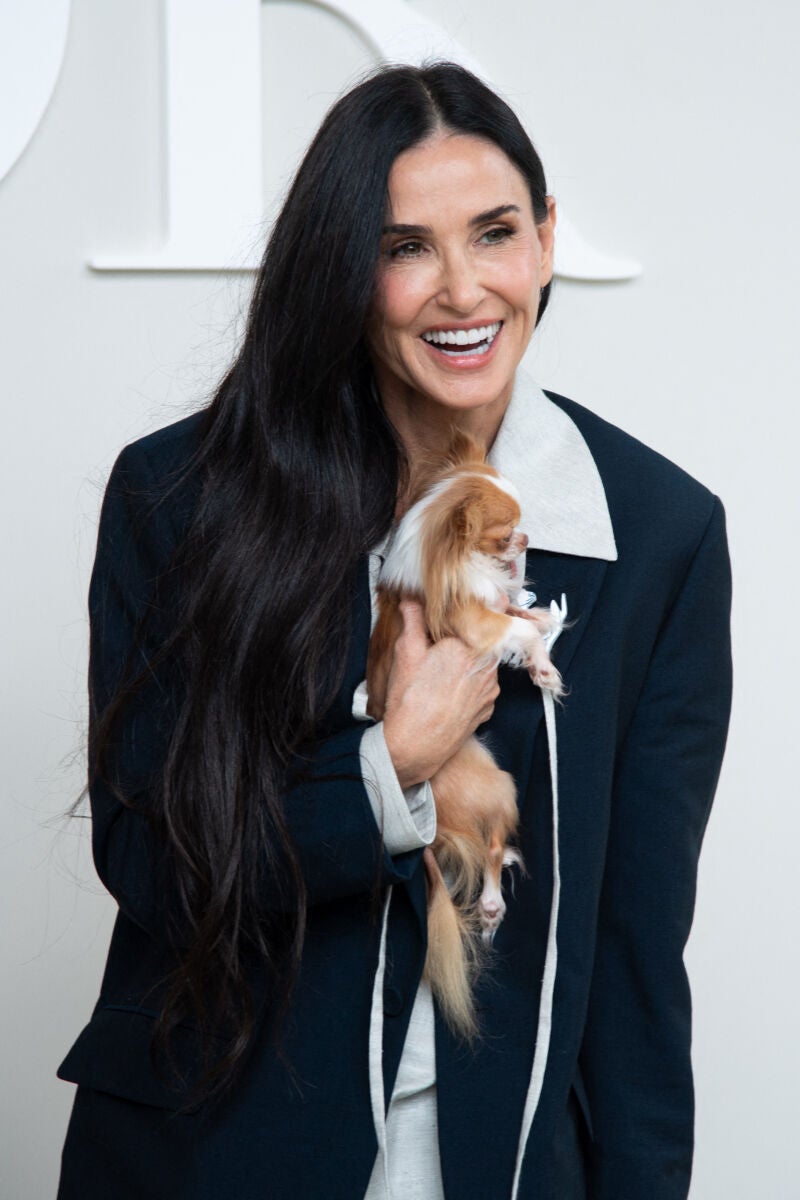 Demi Moore en el desfile de Dior Homme en París.