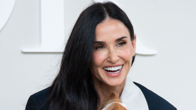 Demi Moore en el desfile de Dior Homme en París.