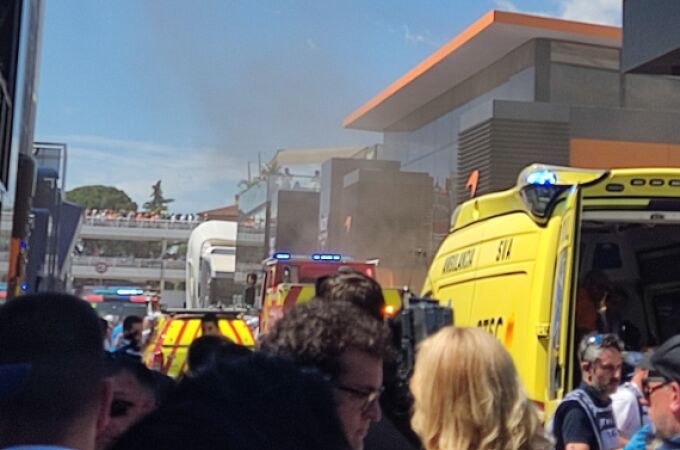 Incendio en el GP de España