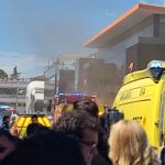 Incendio en el GP de España