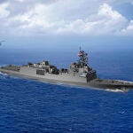 Recreación de la fragata USS Constellation, primera de su clase y modelo para la USS Galvez