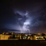 Imagen de una tormenta en Estartit, Gerona