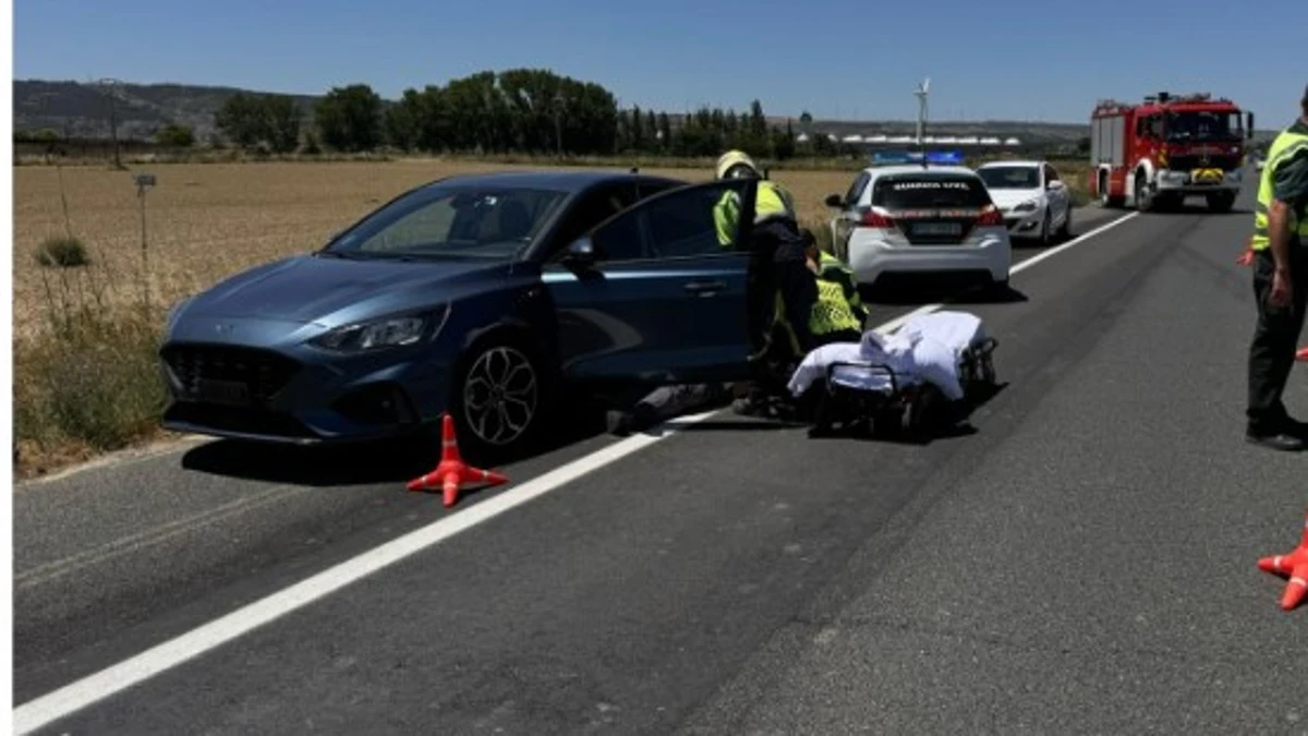 Una patrulla de la Guardia Civil de Navarra logra reanimar a un conductor que había entrado en parada cardiorrespitaria
