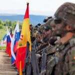 Militares españoles desplegados en Eslovaquia