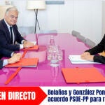 Bolaños y González Pons comparecen tras lograr acuerdo PSOE-PP para renovar el CGPJ