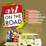 Cartel de la muestra itinerante "Art on the road"